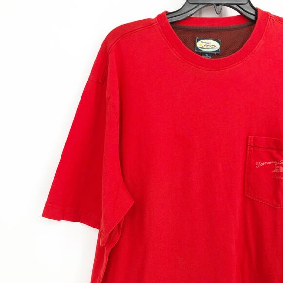 VTG 90s Tommy Bahama Mens TShirt XL Relax Crew Neck Short Sleeve Pocket - Picture 3 of 9